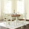 International Concepts Round 44 in Round Top Dining Table with 4 Ladderback Chairs, Hickory/Shell, 44 in W, 44 in L, Wood K79-144R-C57-4 - alternate 6
